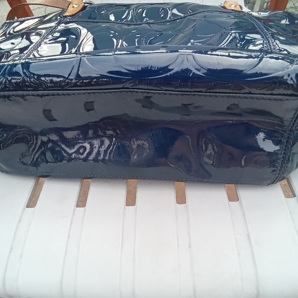 Stunning Pre-owned Jewel Toned Coach Blue Tote - Picture 9 of 11